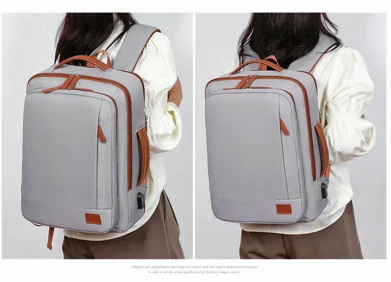 Women Business Backpack Waterproof Laptop Computer Pack Weekender Commuter Bag With USB Port College Student Bags Travel Daypack