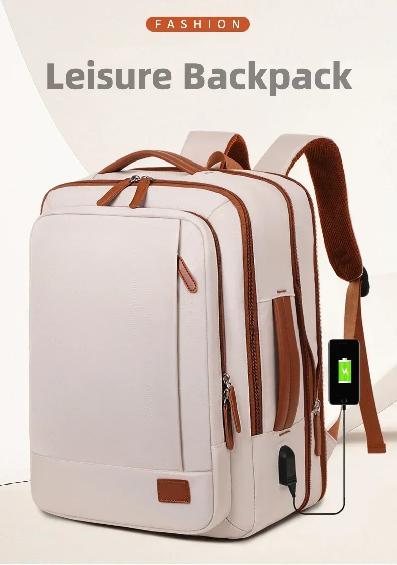 Women Business Backpack Waterproof Laptop Computer Pack Weekender Commuter Bag With USB Port College Student Bags Travel Daypack