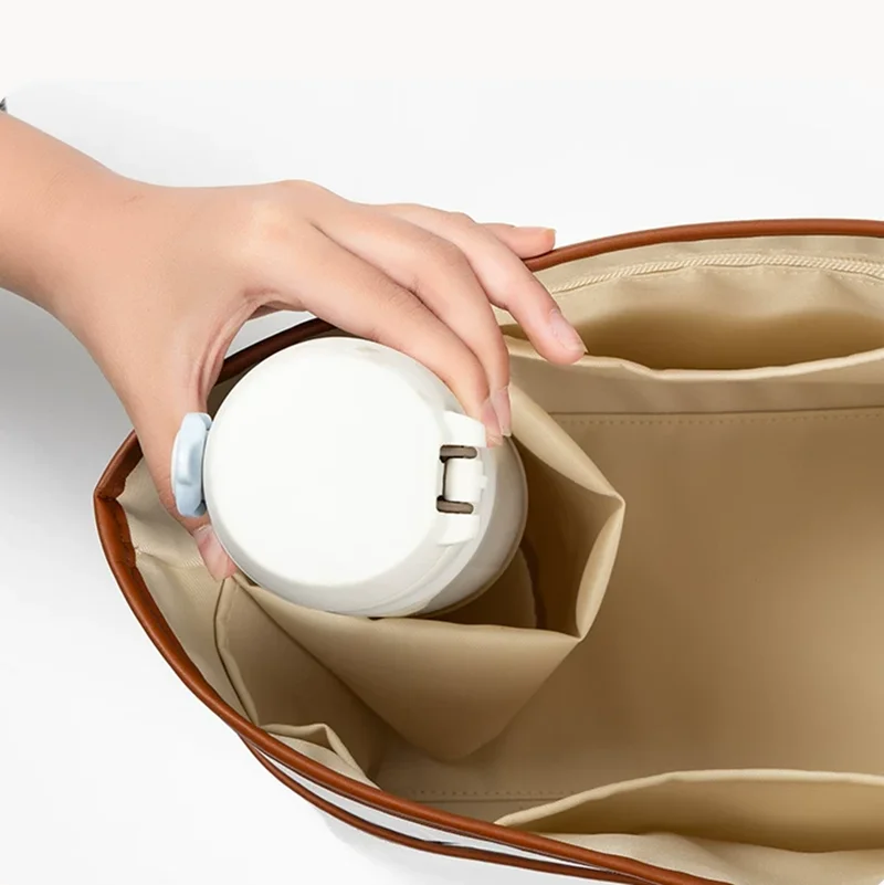 Organizer Insert for Longchamp Le Pliage M Backpack, Lightweight Longchamp Medium Backpack Divider Shaper with Cup Holder