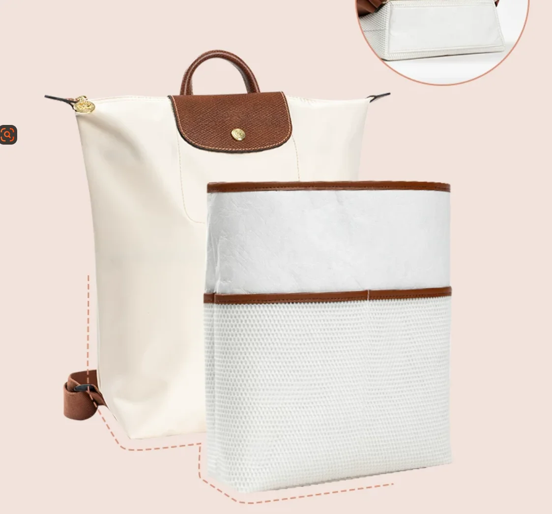 Organizer Insert for Longchamp Le Pliage M Backpack, Lightweight Longchamp Medium Backpack Divider Shaper with Cup Holder