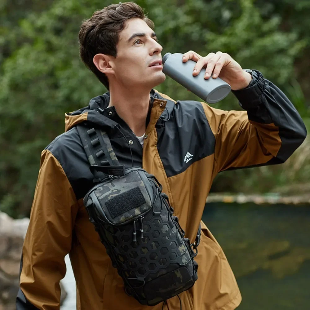 Outdoor Port Bag Pack Tactical Backpack Sling Shoulder Backpack Tactical Bag for Every Day Carry Commuting Chest Bag