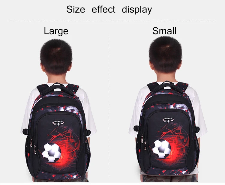 Printing Football Schoolbag Child Anime Backpack Travel Bag Soccers School Bags for Boys Teenage Mochila Escolar Infantil Menino