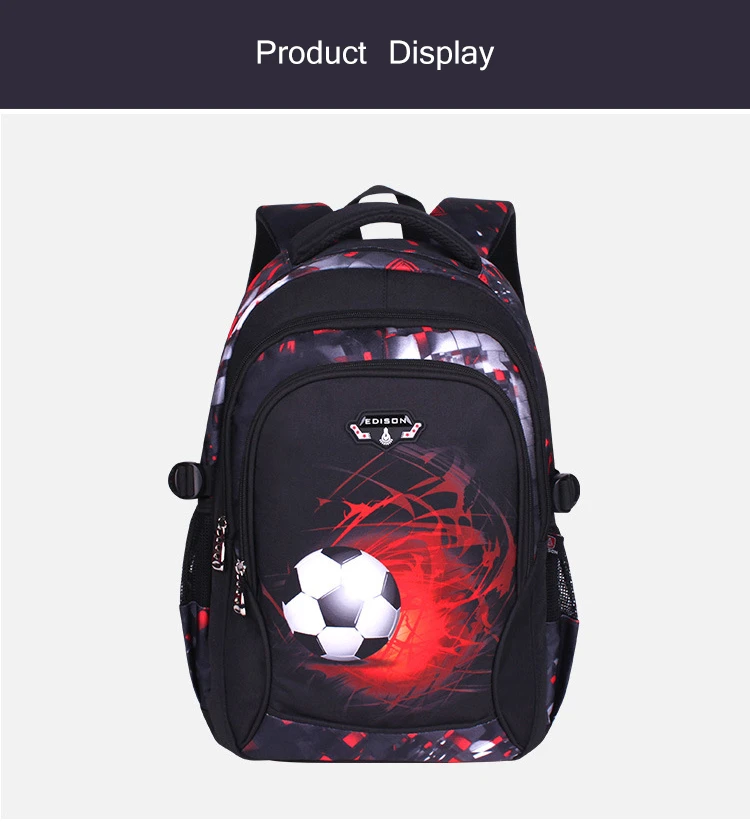 Printing Football Schoolbag Child Anime Backpack Travel Bag Soccers School Bags for Boys Teenage Mochila Escolar Infantil Menino
