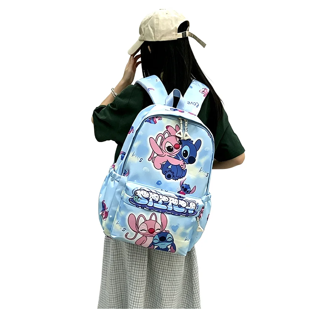 Cartoon Large Capacity Schoolbag Double Shoulder Backpack Outdoor Leisure Charm Collectible Gift for Students