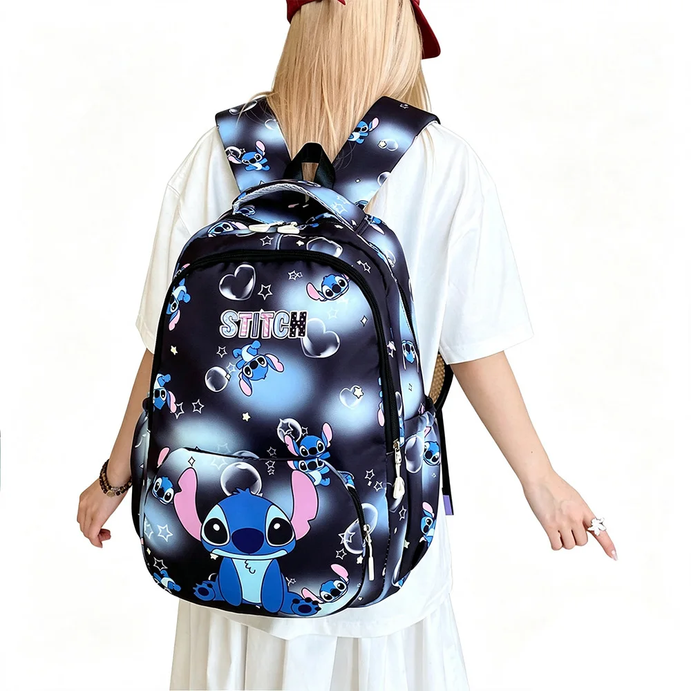 Cartoon Large Capacity Schoolbag Double Shoulder Backpack Outdoor Leisure Charm Collectible Gift for Students