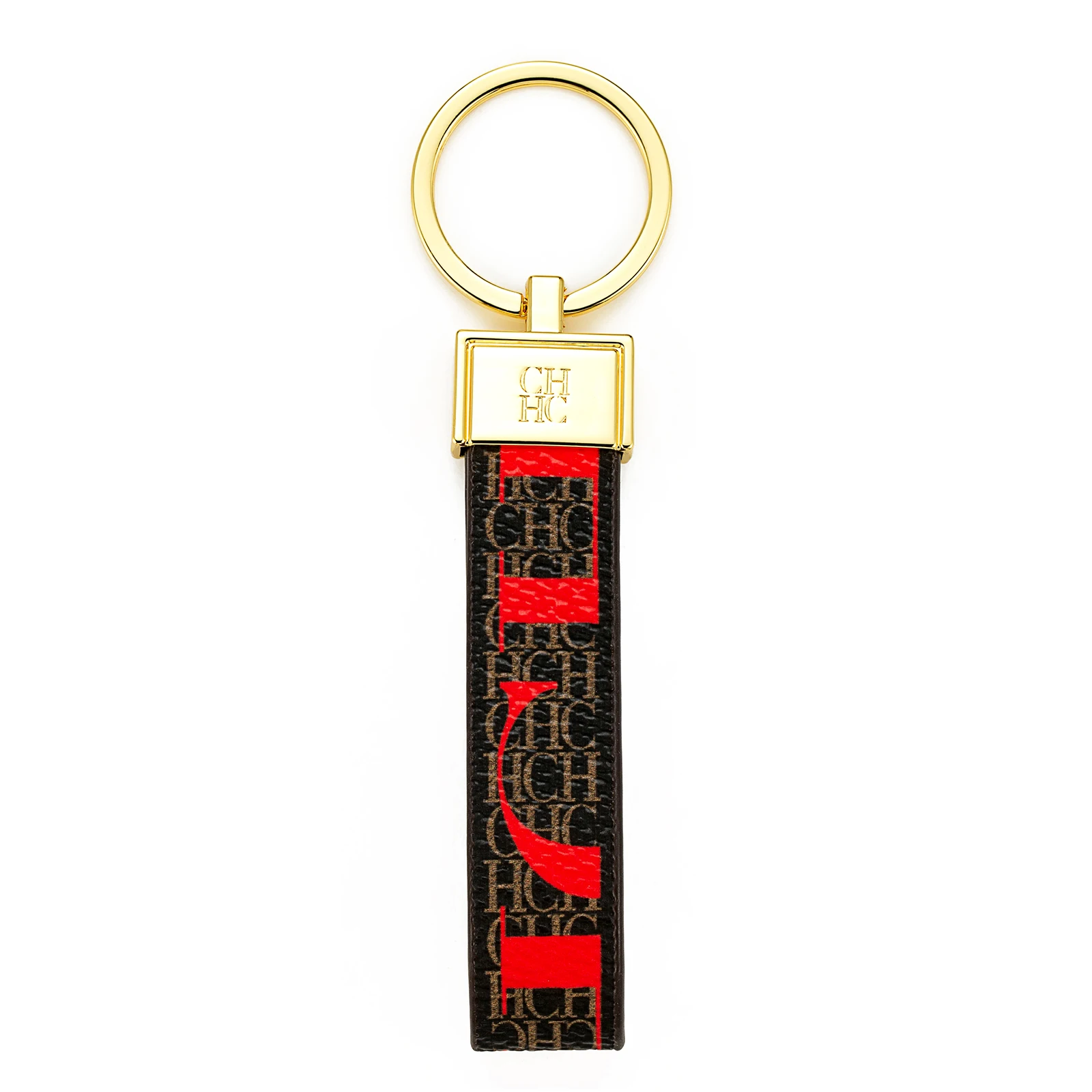 CH Niche High-end Keychain Leather Keychain Unique Printing Design Fashion Keychain Simple and Exquisite Style Gifts