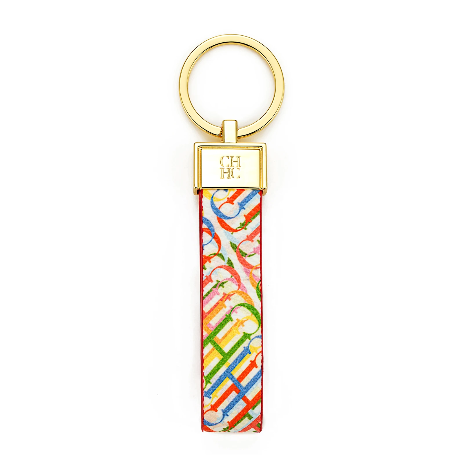CH Niche High-end Keychain Leather Keychain Unique Printing Design Fashion Keychain Simple and Exquisite Style Gifts