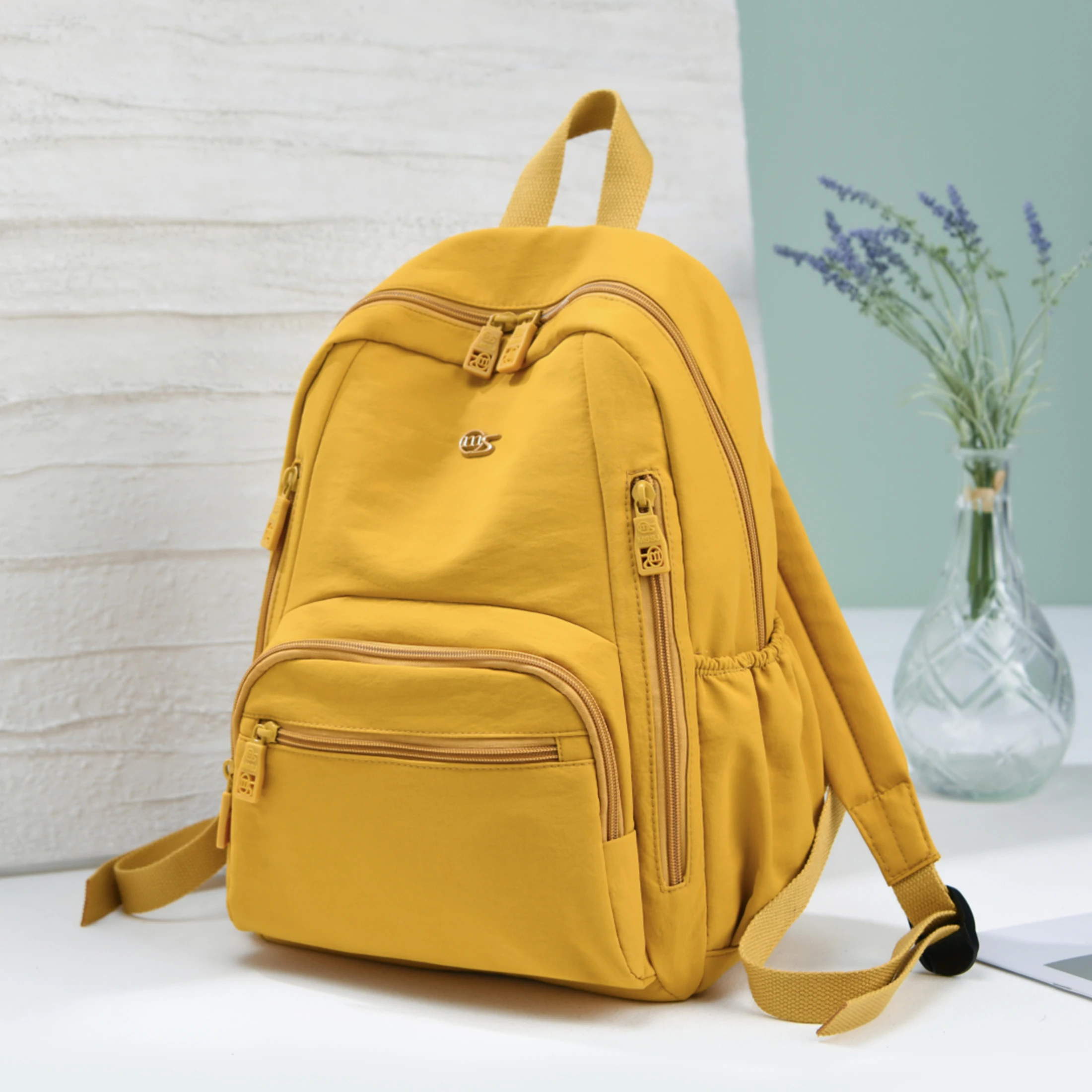 Fashion Backpack for Women, Lightweight Nylon Backpack Purse, Ladies Backpack with Multi Pockets, for Daily Commute Weekend