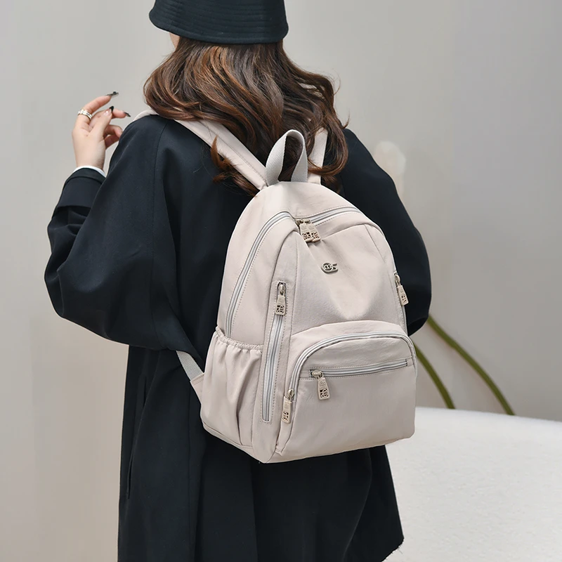 Fashion Backpack for Women, Lightweight Nylon Backpack Purse, Ladies Backpack with Multi Pockets, for Daily Commute Weekend