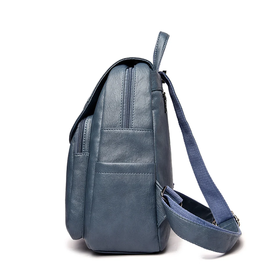 Women Large Capacity Backpack Purses High Quality Leather Female Vintage Bag School Bags Travel Bagpack Ladies Bookbag Rucksack