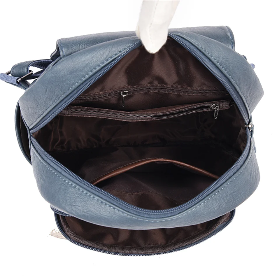 Women Large Capacity Backpack Purses High Quality Leather Female Vintage Bag School Bags Travel Bagpack Ladies Bookbag Rucksack