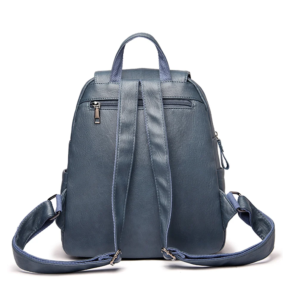 Women Large Capacity Backpack Purses High Quality Leather Female Vintage Bag School Bags Travel Bagpack Ladies Bookbag Rucksack