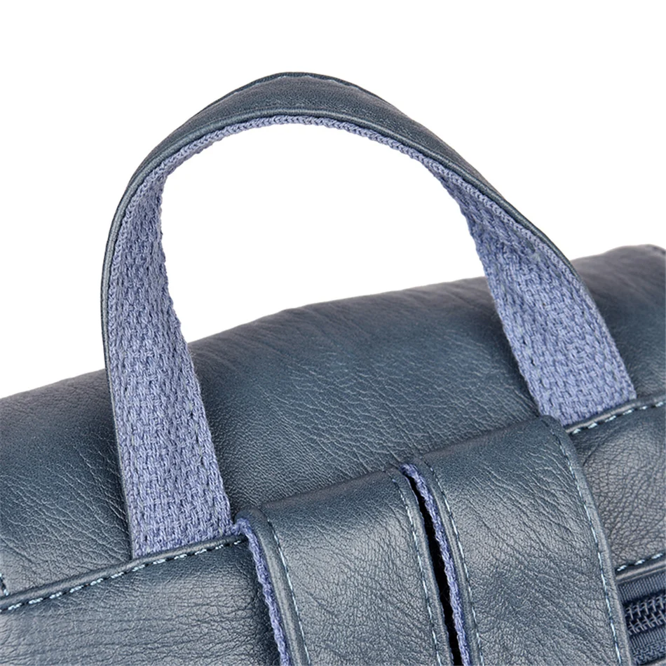 Women Large Capacity Backpack Purses High Quality Leather Female Vintage Bag School Bags Travel Bagpack Ladies Bookbag Rucksack