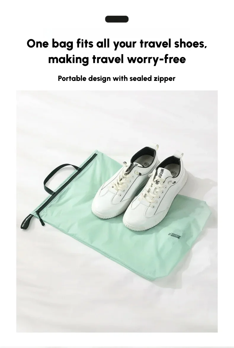 Waterproof Travel Handbag Storage Pouch Lightweight Clothes Organizer Zip Bag for Toiletries Socks Underwear Luggage
