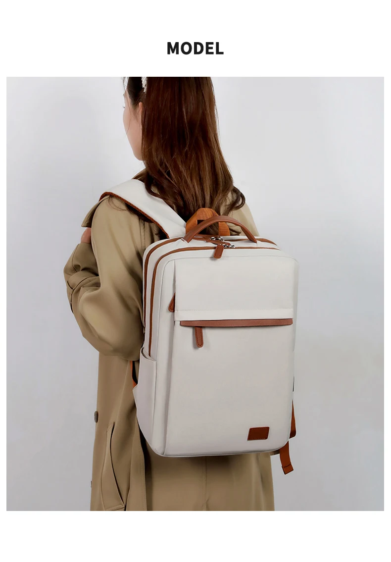 Fashionable and Simple Large-Capacity Backpack for Daily Commuting and Office Use
