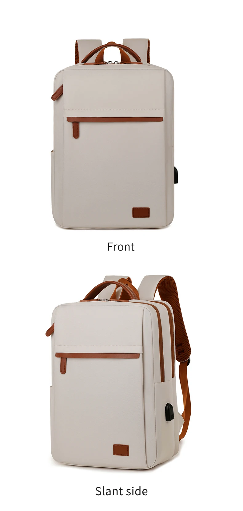 Fashionable and Simple Large-Capacity Backpack for Daily Commuting and Office Use