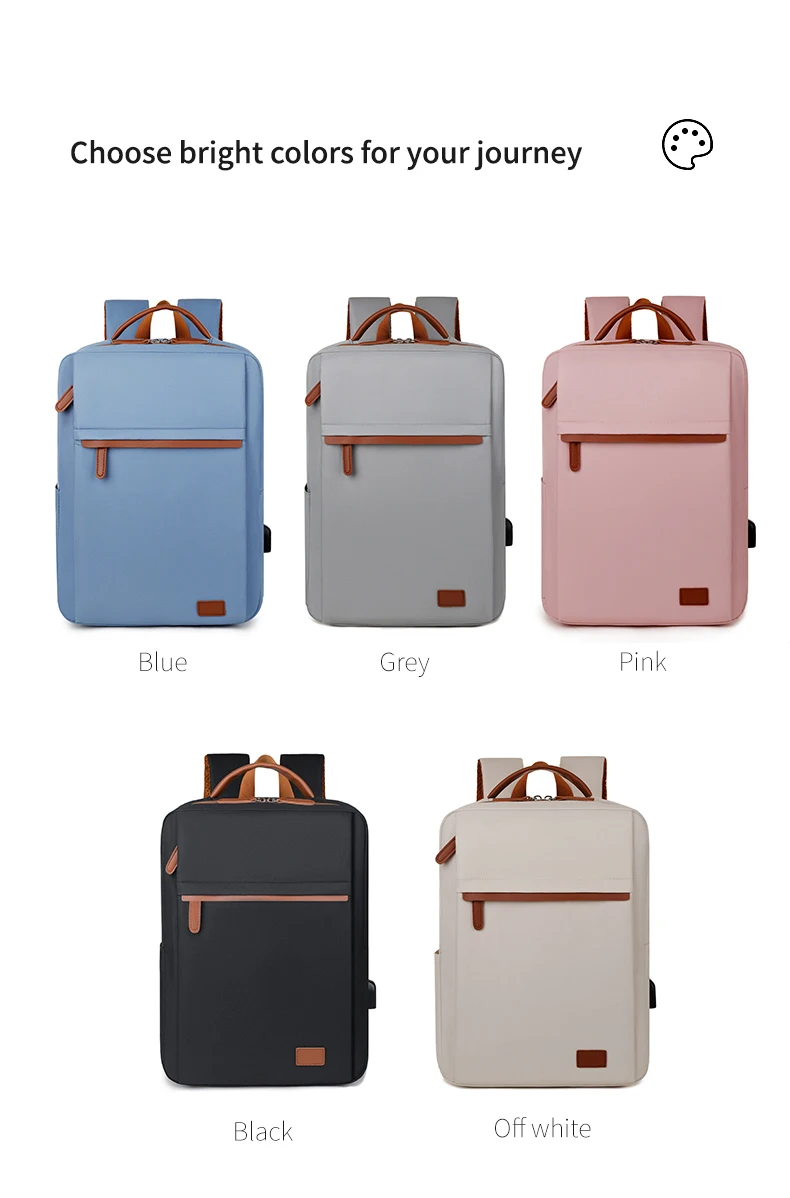 Fashionable and Simple Large-Capacity Backpack for Daily Commuting and Office Use