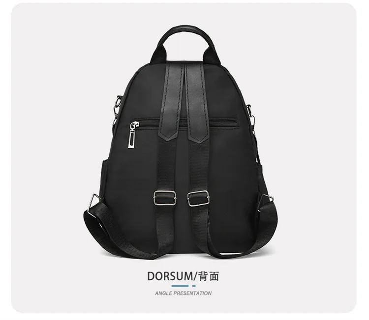Women Casual Backpack Large Capacity Black Daypack New Trendy Shoulder Bag for Girls and Ladies