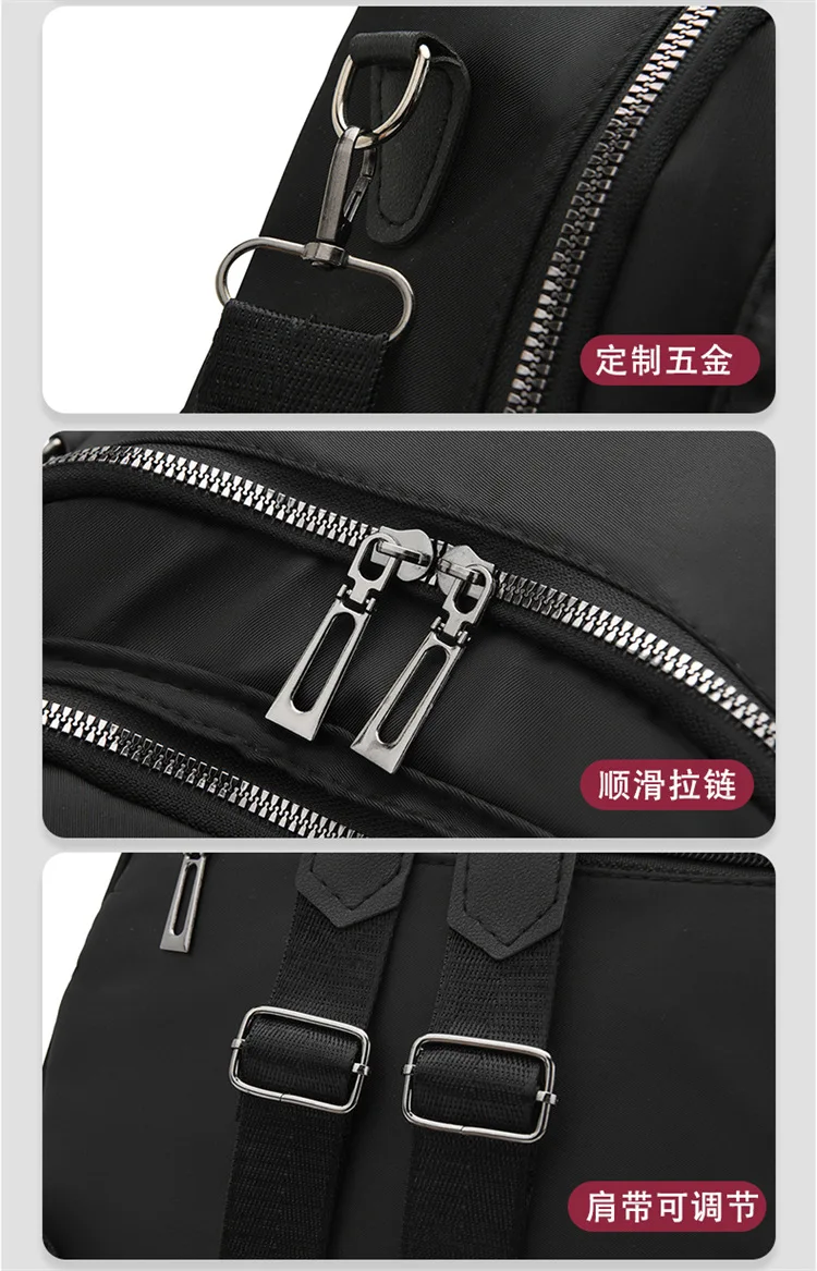 Women Casual Backpack Large Capacity Black Daypack New Trendy Shoulder Bag for Girls and Ladies