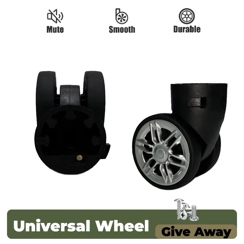 Luggage Accessories Replacement Parts Removable Universal Wheels Plug-and-Play Wheel Set Wheel Hub Pulley Repair Components