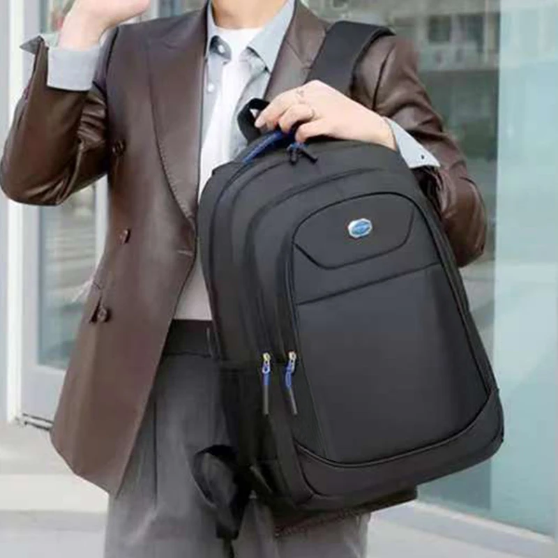 Men's and Women's Double-Shoulder Backpack - Solid Color - Business Travel, Business Trip, Commuting, Casual Use