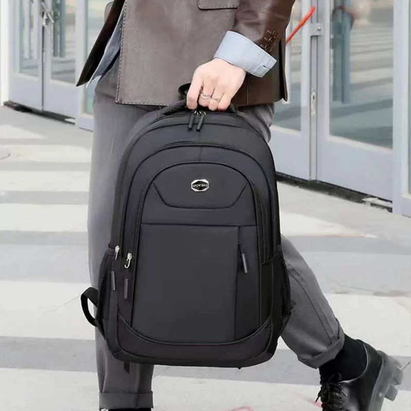 Men's and Women's Double-Shoulder Backpack - Solid Color - Business Travel, Business Trip, Commuting, Casual Use