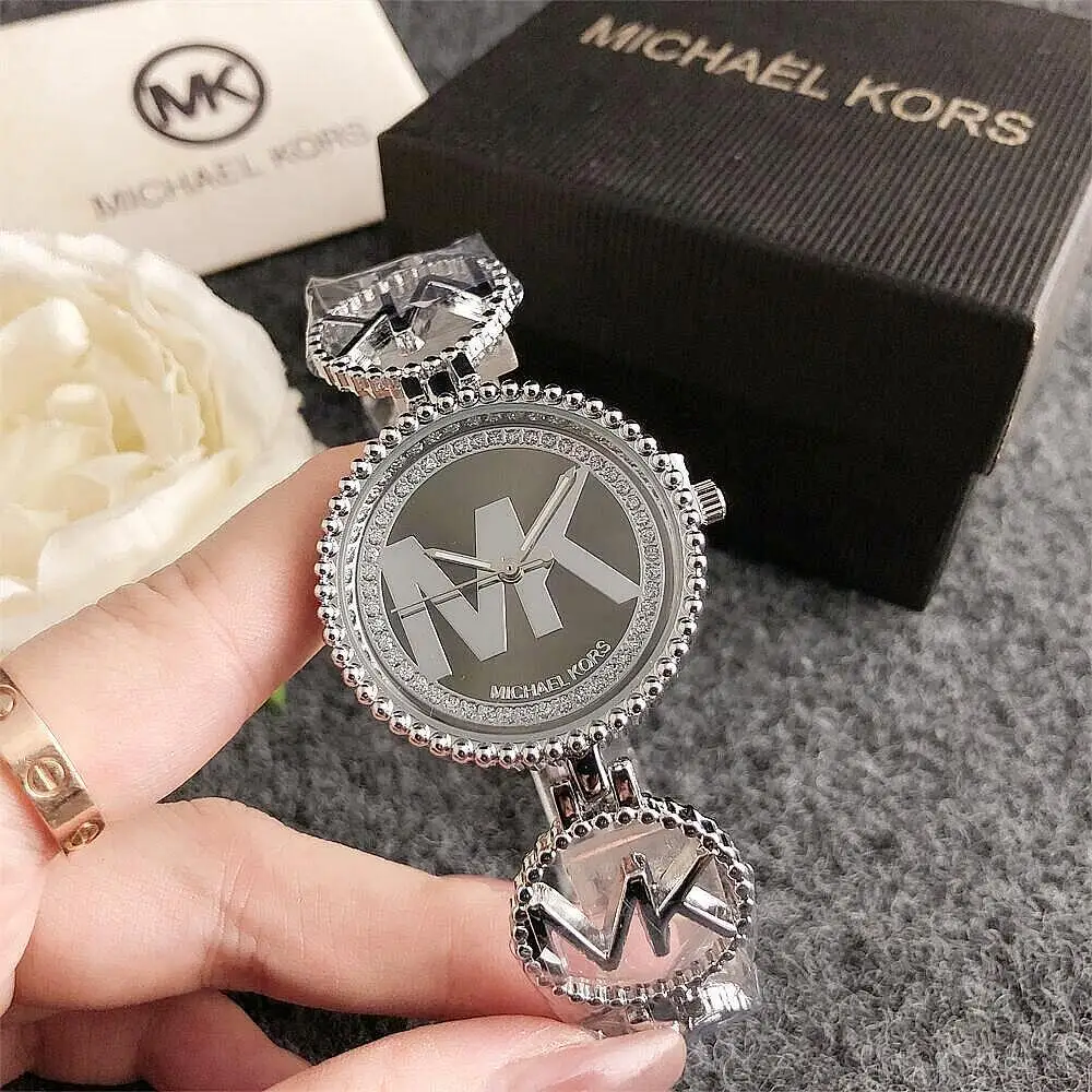 New Women's Michael Kors Simple and Fresh Quartz Watch Pouch, Multifunctional Women's Wristwatch with Storage Bag