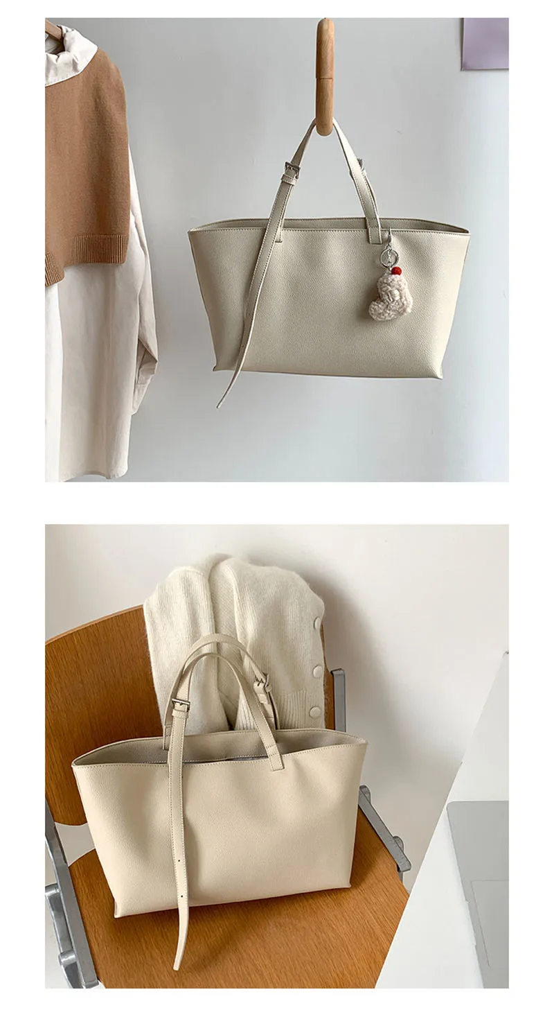 Casual Soft Tote Women Bag PU Leather Shoulder Bags for Women New High Quality Handbags and Purses Large Shopper Purses