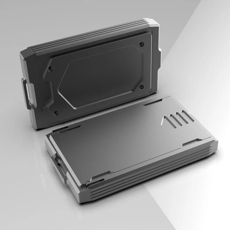 Mitifunction Aluminum Alloy Wallets Men Money Credit Card Key Accessories Holder Slim Storage Organizer Purses Black Wallet Gift