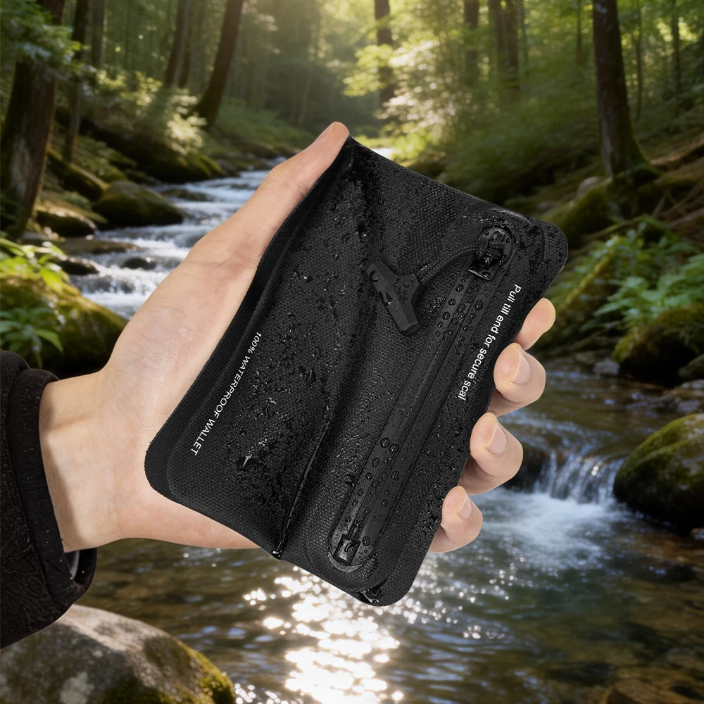 Waterproof Zipper Coin Purse Outdoor Lightweight EDC Pouch Unisex Earphone Credit Card Cash Storage Mini Carry Pouch