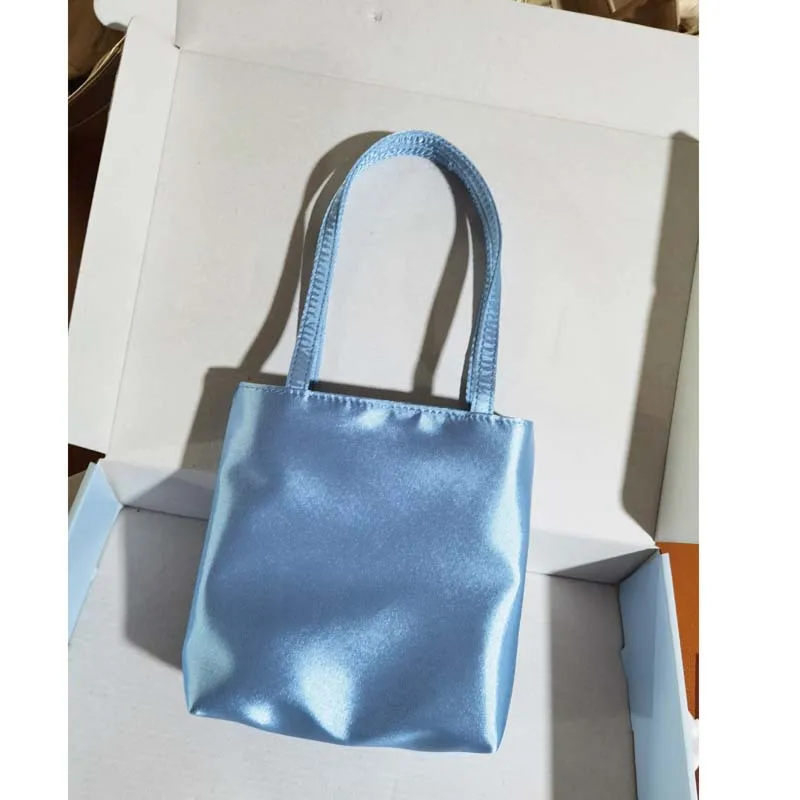 Women's Retro Silk Satin Small Square Handbag Fashion Contrast Color Underarm Bag Girls Tote Phone Purse Gift for Her 2026