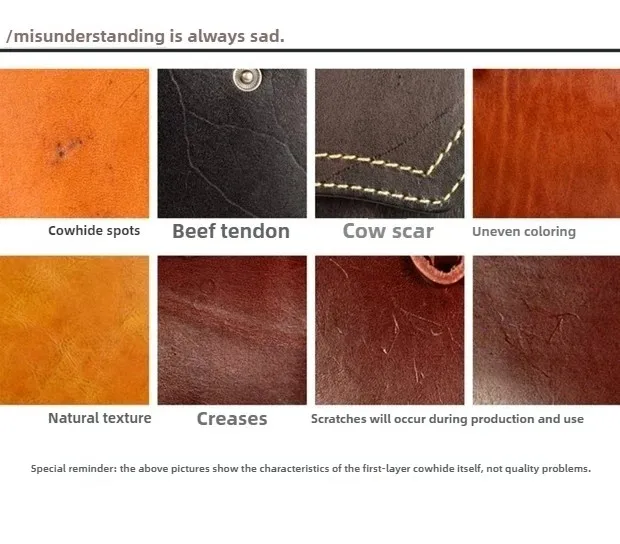 Handcrafted Storage Bags, Genuine Leather Small Round Bags, Portable and Creative Bluetooth Earphone Cases, High-End Gift Boxes,