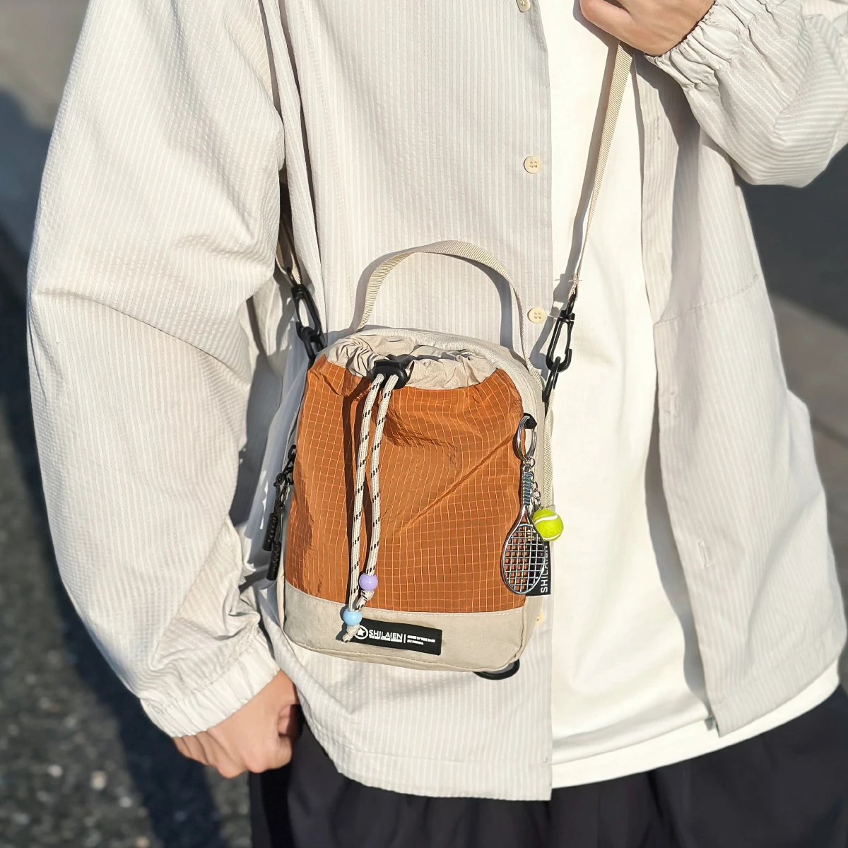 Fashionable Commuter Crossbody Bag, Mobile Phone Bag, Lightweight Multifunctional Chest Bag, Large Capacity Water Bottle Bag, Waterproof Shoulder Bag, Water Bottle Bag, Outdoor Sports Hiking
