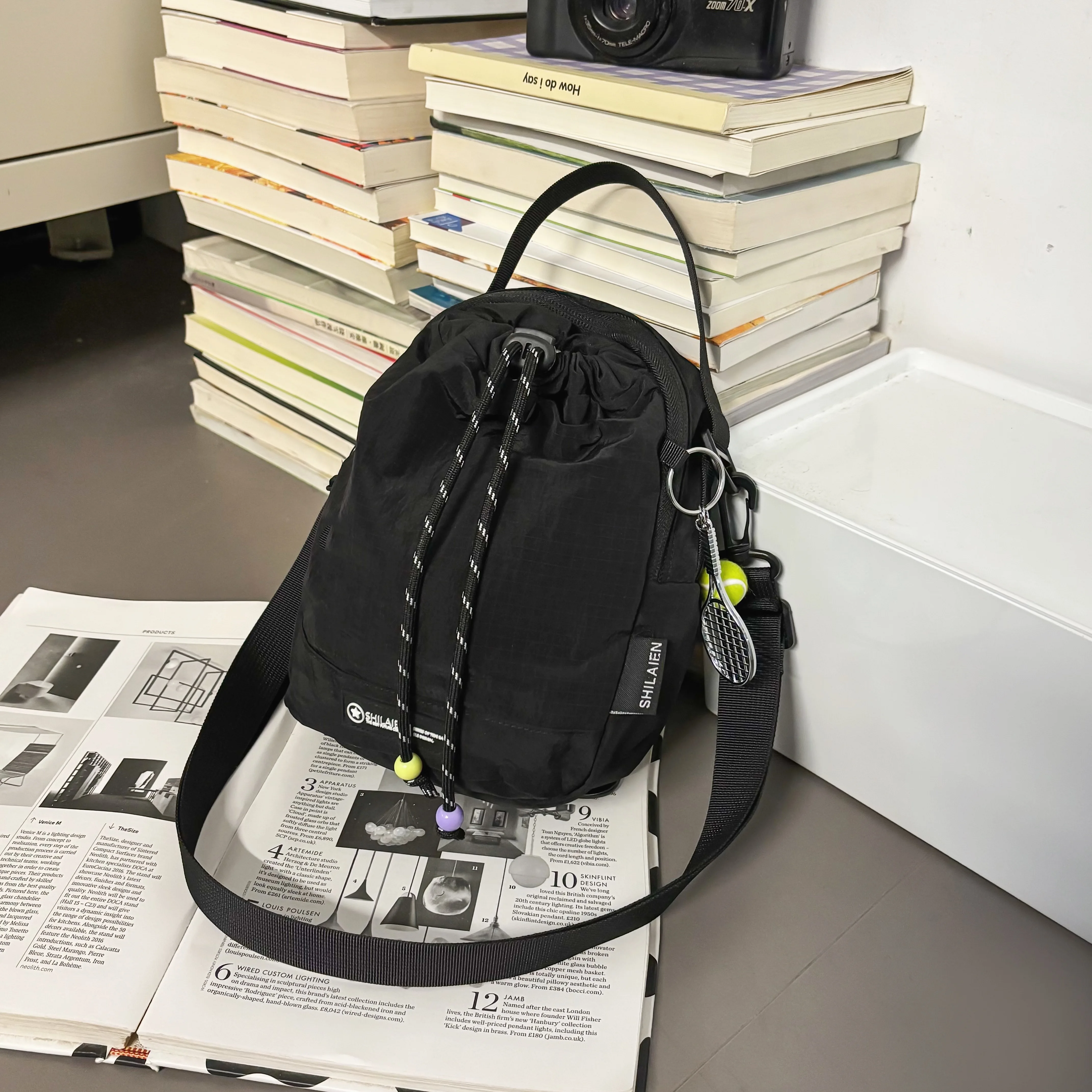 Fashionable Commuter Crossbody Bag, Mobile Phone Bag, Lightweight Multifunctional Chest Bag, Large Capacity Water Bottle Bag, Waterproof Shoulder Bag, Water Bottle Bag, Outdoor Sports Hiking