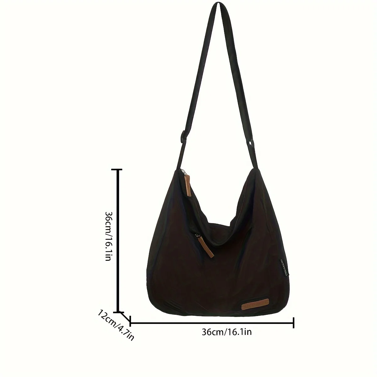 Nylon Handbag Shoulder Bag, Soft Hobo Crossbody Bag Ins Solid Color Messenger Bags for Women Daily Work Shopping Travel Outdoor