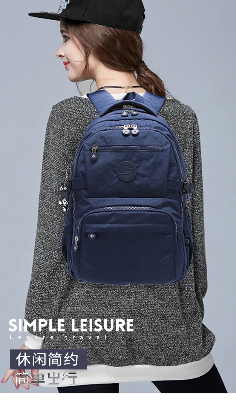 Tegaote Light Travel Men Backpack Outdoor Bagpack High School Student Bookbag Women Schoolbag High Quality Nylon Waterproof Sac