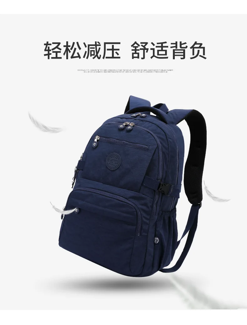 Tegaote Light Travel Men Backpack Outdoor Bagpack High School Student Bookbag Women Schoolbag High Quality Nylon Waterproof Sac