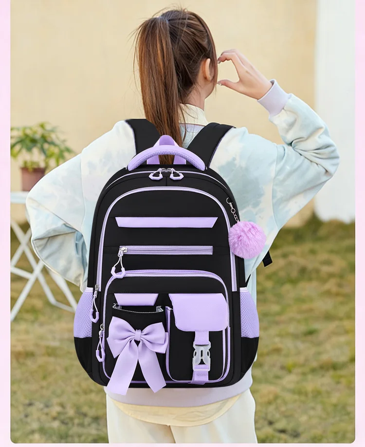 Cute Student Backpack 3pcs/set Primary Schoolbag Rabbits and Quicksand Kawaii Student Backpack Teenage Girls Handbag Rucksack