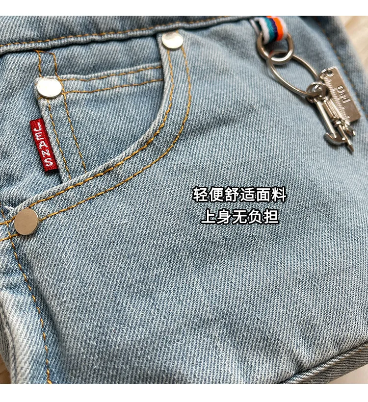 Ladies' Crossbody Bags Creative Retro Washed Denim Personalized Fashionable Verstaile Handbags High-quality Shoulder Bags Girl