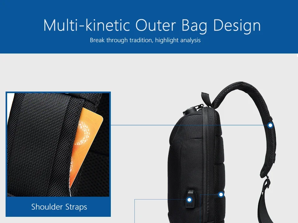 OZUKO 2026 Men's Cross Body Bag Anti-theft Shoulder Messenger Bags Male Waterproof Short Trip Chest Bag Pack