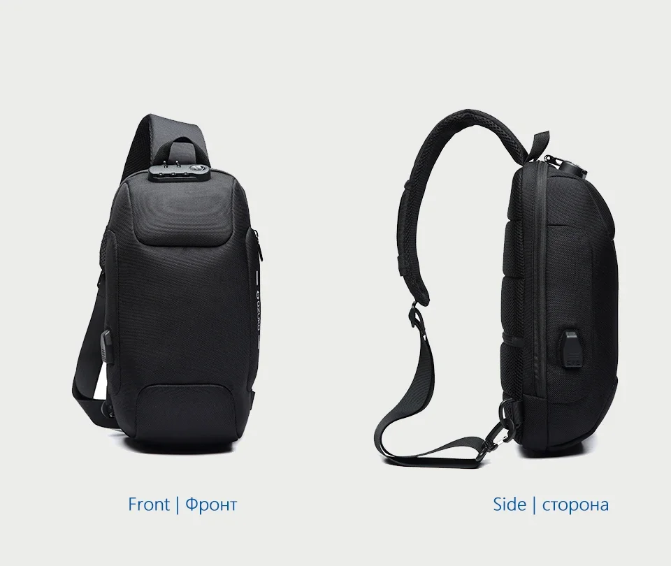 OZUKO 2026 Men's Cross Body Bag Anti-theft Shoulder Messenger Bags Male Waterproof Short Trip Chest Bag Pack