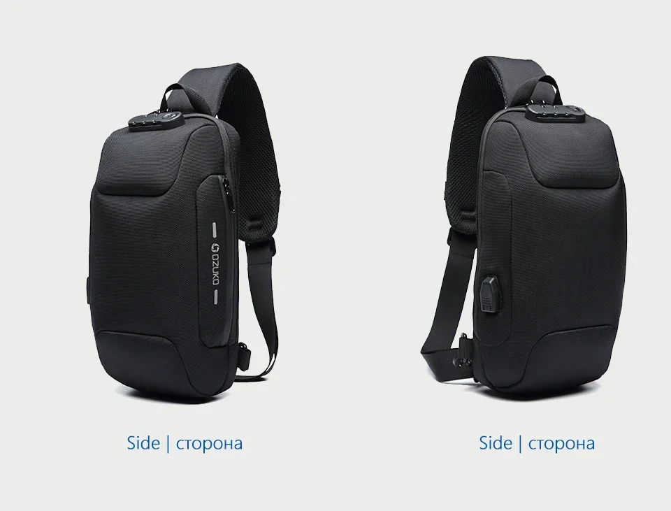 OZUKO 2026 Men's Cross Body Bag Anti-theft Shoulder Messenger Bags Male Waterproof Short Trip Chest Bag Pack