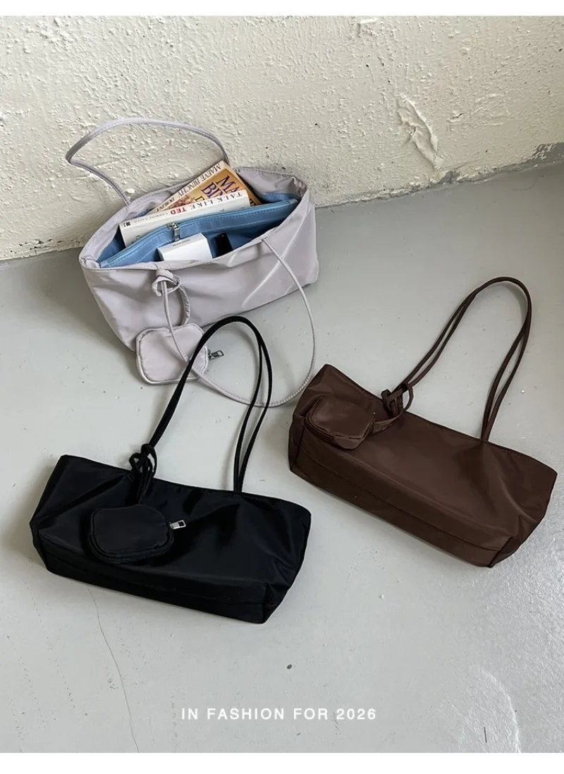 CEEKAY Women's Tote Bag Dark Soft PU Leather Large Shoulder Handbag Drawstring Detail with Mini Pouch Daily Casual Commute Style