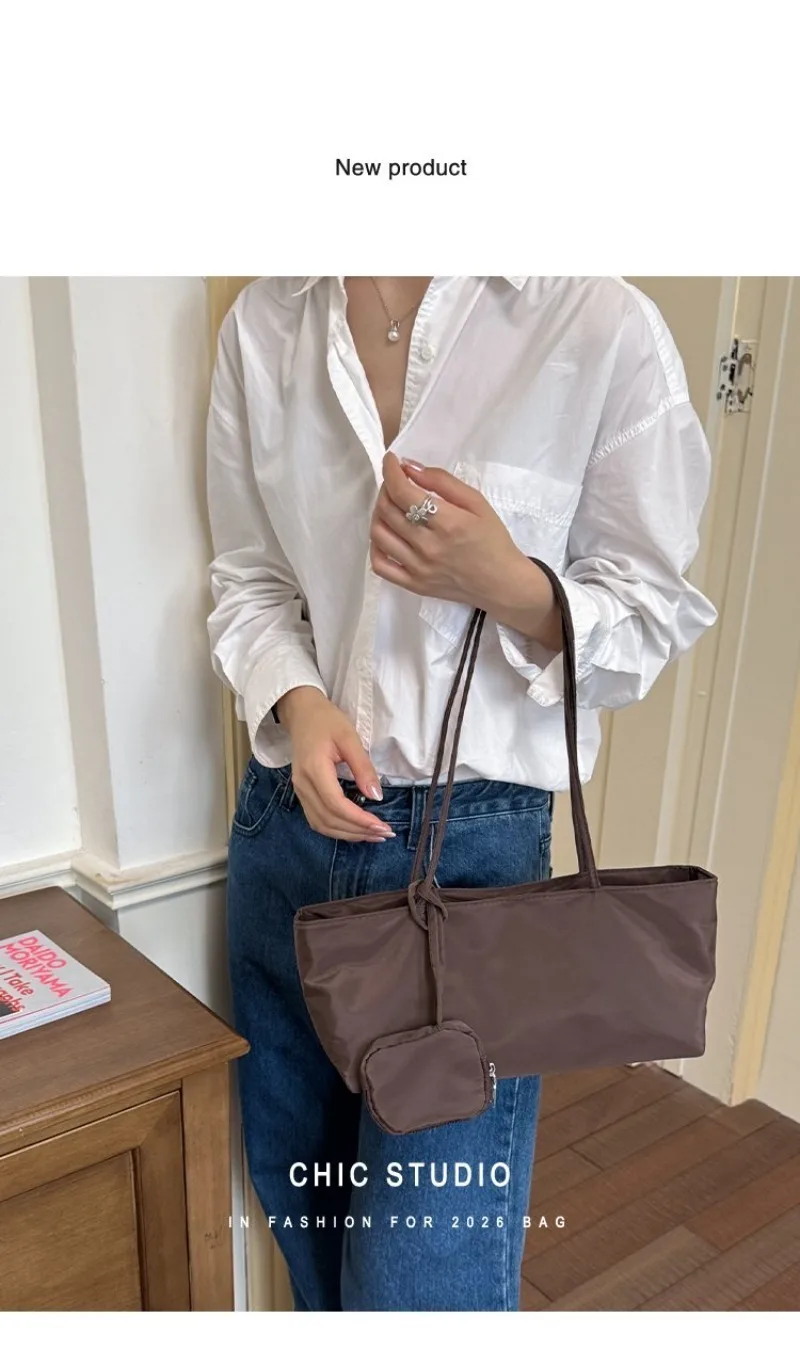 CEEKAY Women's Tote Bag Dark Soft PU Leather Large Shoulder Handbag Drawstring Detail with Mini Pouch Daily Casual Commute Style