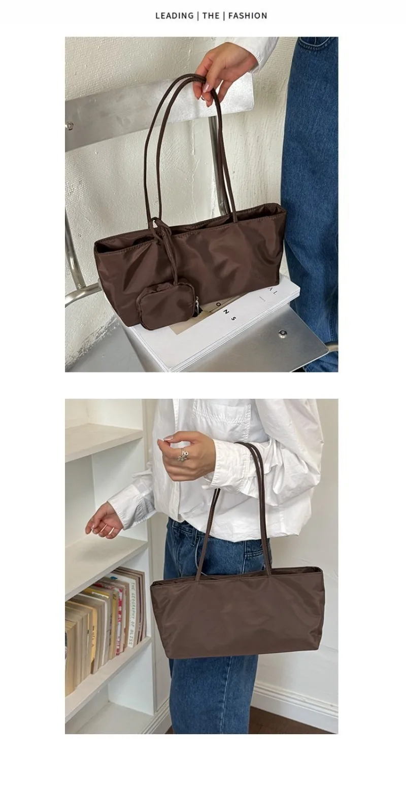 CEEKAY Women's Tote Bag Dark Soft PU Leather Large Shoulder Handbag Drawstring Detail with Mini Pouch Daily Casual Commute Style