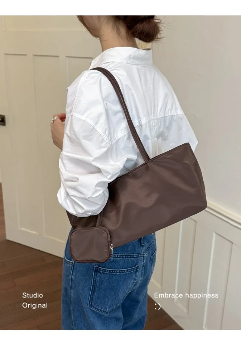 CEEKAY Women's Tote Bag Dark Soft PU Leather Large Shoulder Handbag Drawstring Detail with Mini Pouch Daily Casual Commute Style