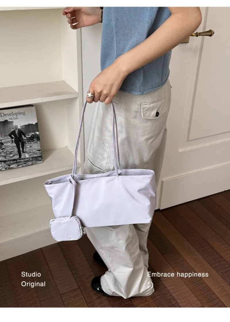 CEEKAY Women's Tote Bag Dark Soft PU Leather Large Shoulder Handbag Drawstring Detail with Mini Pouch Daily Casual Commute Style