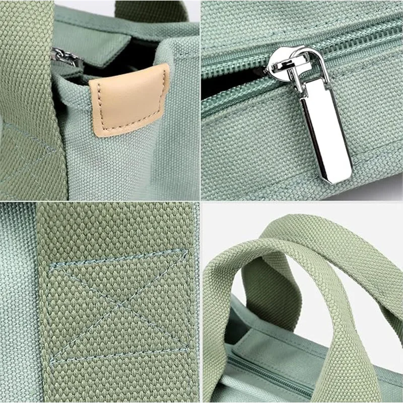 Women’s Casual Canvas Crossbody Bag with Adjustable Strap Daily Quality Travel Tote Multiple Compartments for Work & School