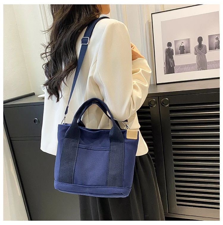 Women’s Casual Canvas Crossbody Bag with Adjustable Strap Daily Quality Travel Tote Multiple Compartments for Work & School