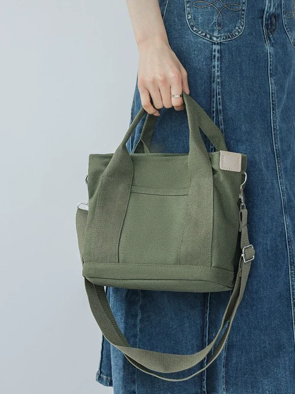 Women’s Casual Canvas Crossbody Bag with Adjustable Strap Daily Quality Travel Tote Multiple Compartments for Work & School